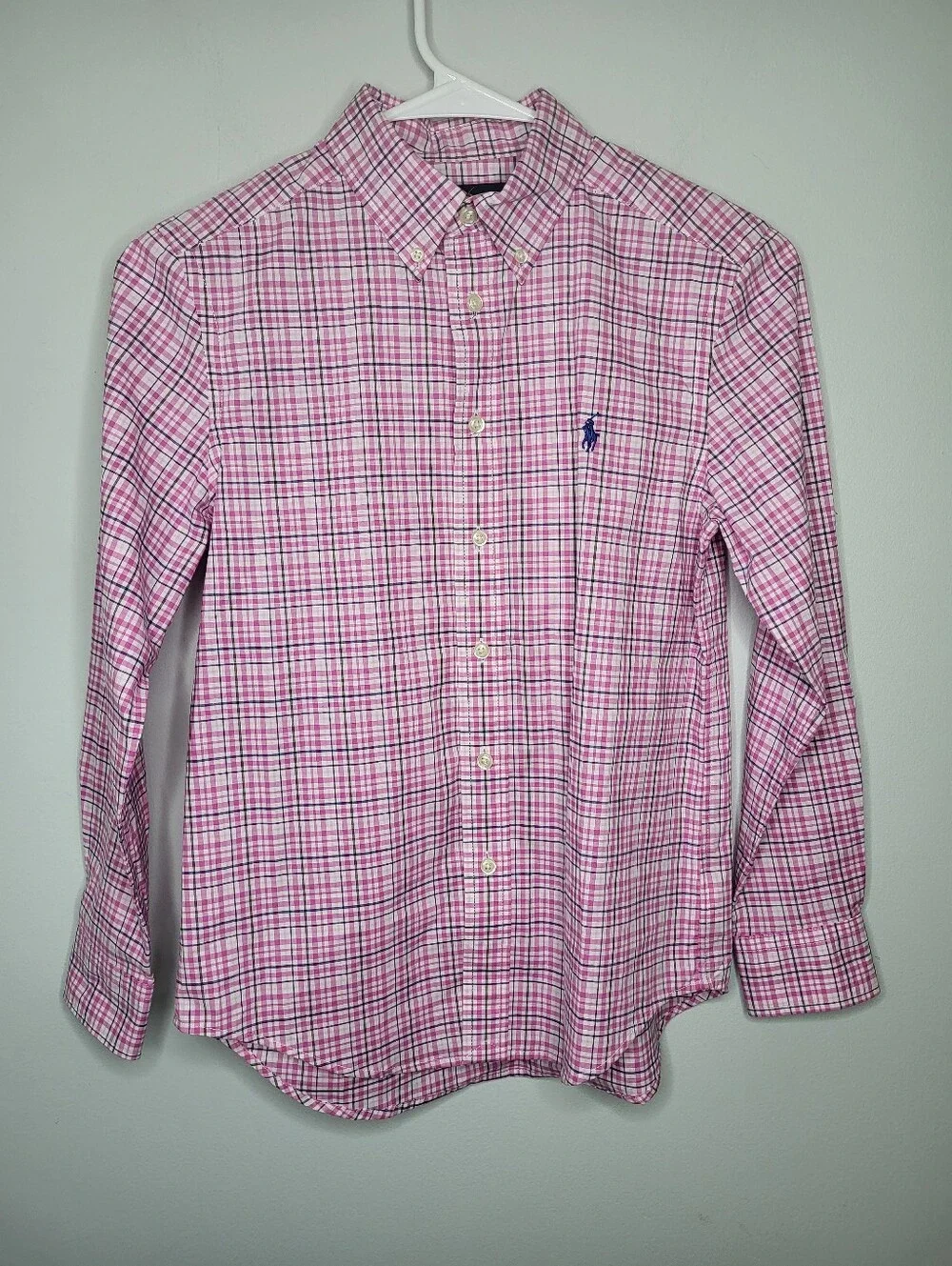 Ralph Lauren Pink Plaid Button-Down Shirt